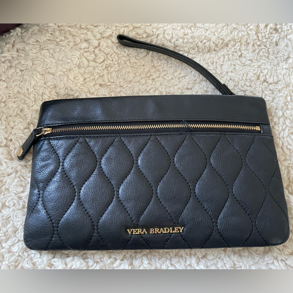 Vera Bradley Quilted Leather Wristlet